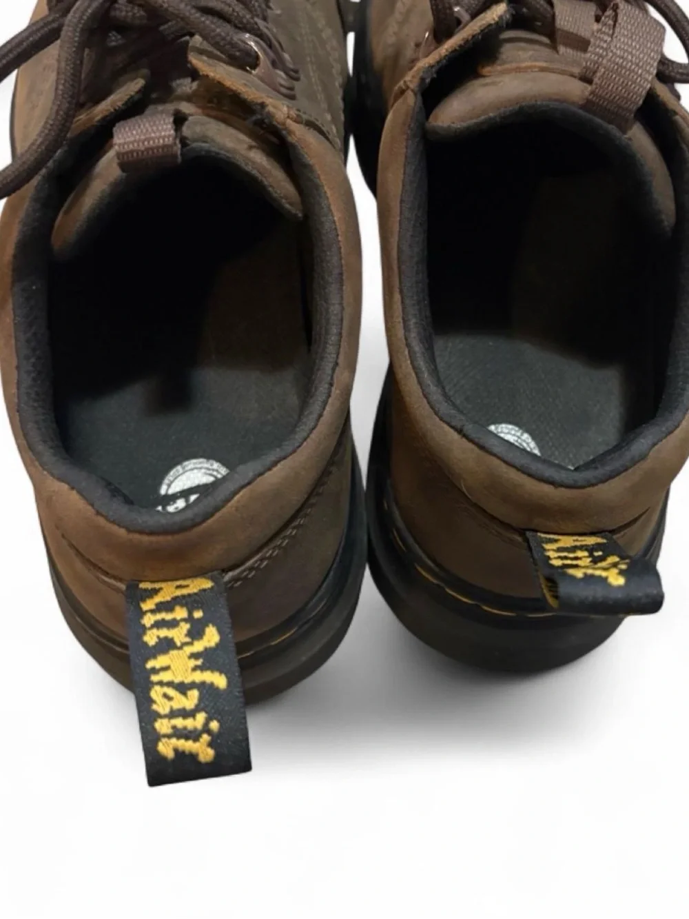 Dr. Martens Men's Brown Leather Lace-Up Oxfords